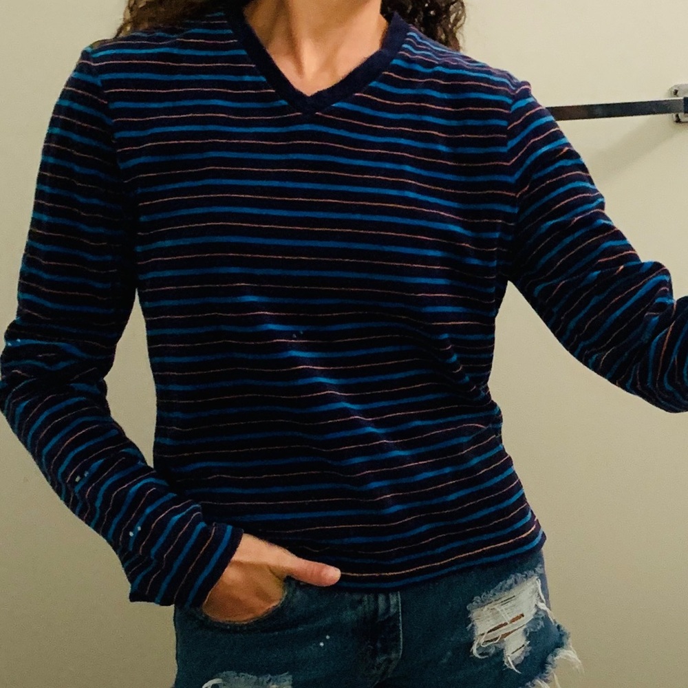 90s Vintage striped Limited top